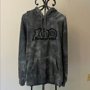 Snap Dark Gray Hoodie with Logo